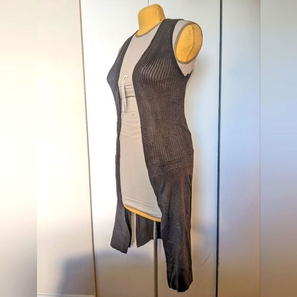 $5 Item! Y2K Dynamite XS Knit Knee Length Brown Duster Sweater - Picture 1 of 8